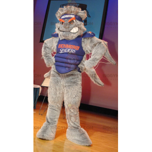 Disfraz de mascota BIGGYMONKEY™ de araña insecto gris malvada -