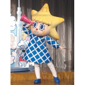 Girl BIGGYMONKEY™ Mascot Costume with Star Head -