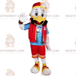 BIGGYMONKEY™ Mascot Costume White and Yellow Duck In Youth