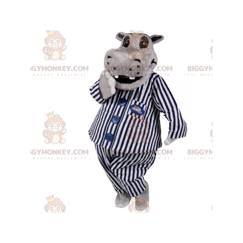 Disfraz de mascota BIGGYMONKEY™ de hipopótamo CM)