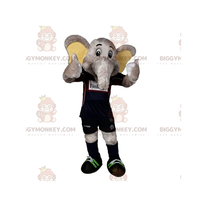 BIGGYMONKEY™ Mascot Costume Gray Elephant In Sportswear – BIGGYMONKEY™ Mascot Costume Gray Elephant In Sportswear –