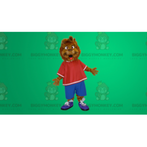 Brown Lion Tiger BIGGYMONKEY™ Mascot Costume - Biggymonkey.com