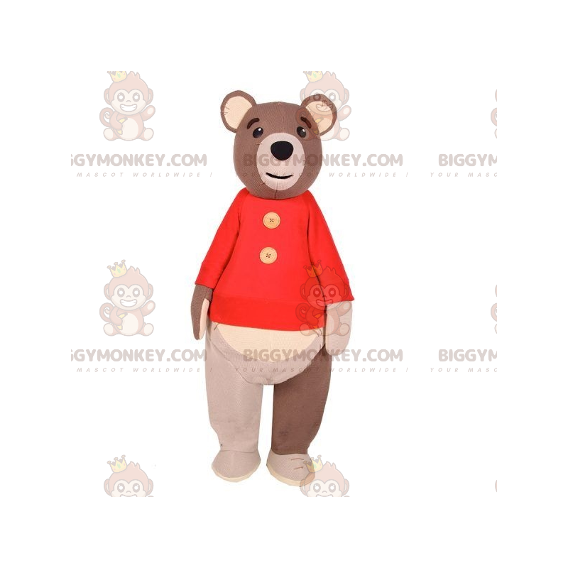 BIGGYMONKEY™ Costume da mascotte da grande orso bruno con BIGGYMONKEY™ Costume da mascotte da grande orso bruno con