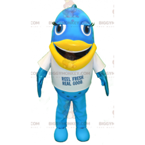 Μπλε και κίτρινη στολή μασκότ Big Fun Fish BIGGYMONKEY™ - Μασκότ ψαριών - BIGGYMONKEY_07772 - BiggyMonkey.com
