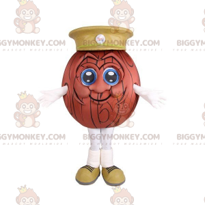 Στολή μασκότ BIGGYMONKEY™ μπάλα μπόουλινγκ με καπάκι -