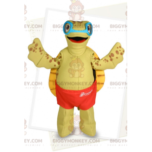 Στολή μασκότ Turtle BIGGYMONKEY™ με γυαλιά και σορτς κολύμβησης - Μασκότ χελωνών - BIGGYMONKEY_07785 - BiggyMonkey.com