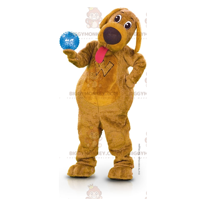 BIGGYMONKEY™ Brauner Hund mit herausgestreckter Zunge BIGGYMONKEY™ Brauner Hund mit herausgestreckter Zunge