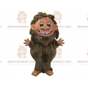 Κοστούμι μασκότ με καστανό τρίχωμα BIGGYMONKEY™. Στολή μασκότ Prehistoric Man BIGGYMONKEY™ - Αρσενικές μασκότ - BiggyMonkey.com