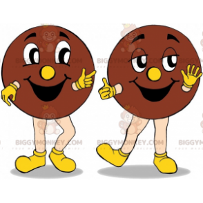 2 galletas gigantes de la mascota BIGGYMONKEY™. 2 tortas -