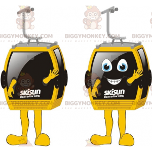 Seilbahn BIGGYMONKEY™ Maskottchenkostüm. Eiergondel