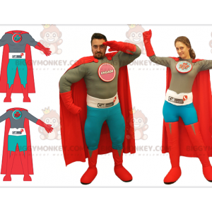 2 costumi da supereroe per un uomo e una donna - Formato L (175-180 CM)