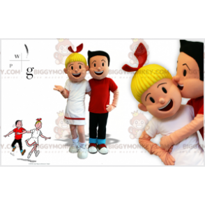BIGGYMONKEY™s maskot av Bob og Bobettes kjente belgiske karakterer - Maskotter kjente mennesker - BiggyMonkey.com