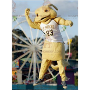 Disfraz de mascota Yellow Creature Bunny BIGGYMONKEY™ - Mascota conejo - BIGGYMONKEY_0924 - BiggyMonkey.com