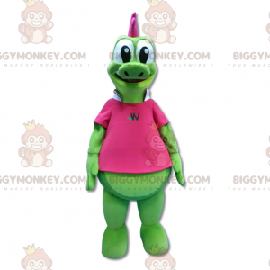 Giant Dinosaur Green Crocodile BIGGYMONKEY™ Mascot Costume -