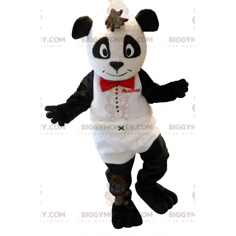 Kostium maskotki biało-czarnego misia BIGGYMONKEY™. Kostium Kostium maskotki biało-czarnego misia BIGGYMONKEY™. Kostium