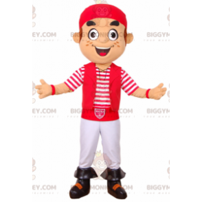 Koxka Biarritz Olympique Corsair BIGGYMONKEY™ Mascot Costume -