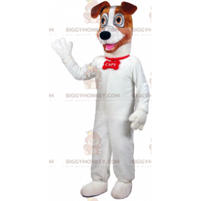White and Brown Dog BIGGYMONKEY™ Mascot Costume. dog costume - Dog mascots - BIGGYMONKEY_07868 - BiggyMonkey.com