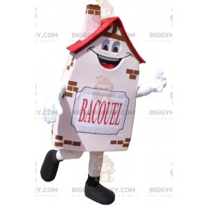 BIGGYMONKEY™ Μασκότ Στολή Bacouel Smiling Pink Cottage House -