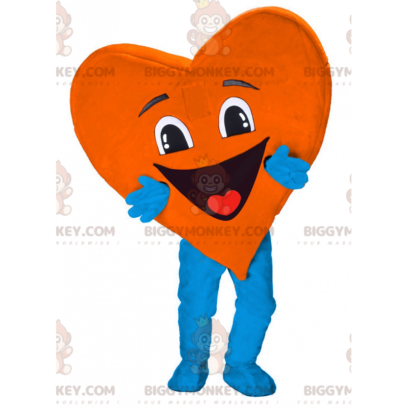 BIGGYMONKEY™ costume da mascotte a forma di cuore molto BIGGYMONKEY™ costume da mascotte a forma di cuore molto