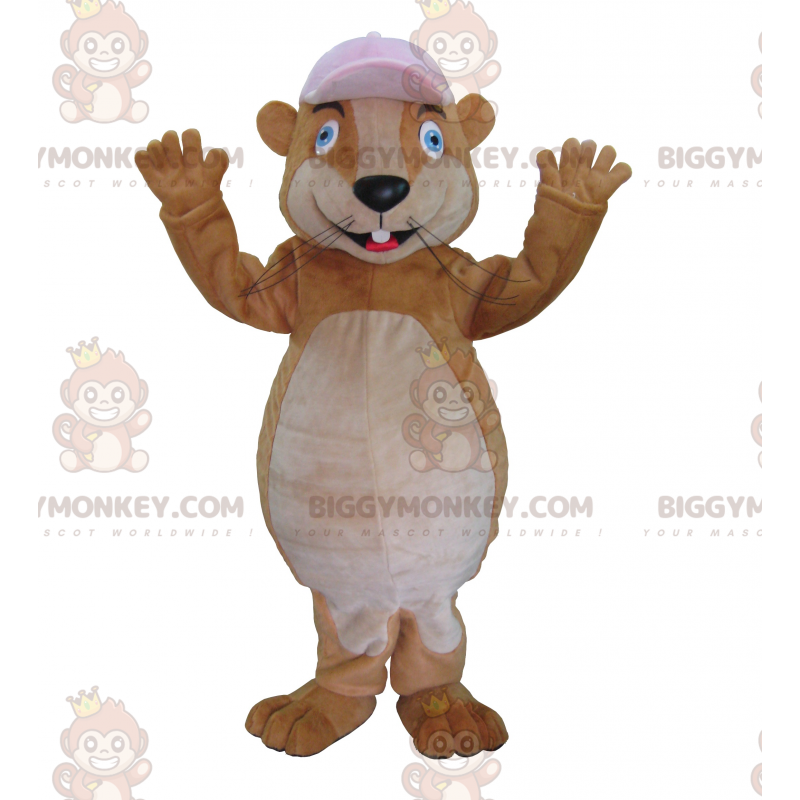 Disfraz de mascota Brown Hamster Groundhog Roedor BIGGYMONKEY™