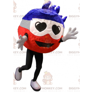 BIGGYMONKEY™ Mascot Costume Round Man With Heart Eyes -