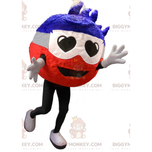 Traje de mascote BIGGYMONKEY™ homem redondo com olhos de