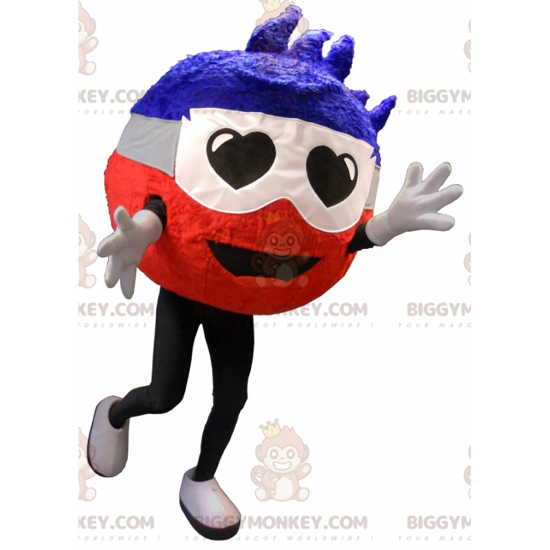 BIGGYMONKEY™ Costume da mascotte Uomo tondo con occhi a cuore - BIGGYMONKEY™ Costume da mascotte Uomo tondo con occhi a cuore -