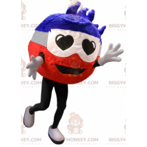 BIGGYMONKEY™ Maskottchenkostüm Runder Mann mit Herzaugen -