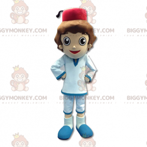 Little Boy Sultan BIGGYMONKEY™ Mascot Costume in Western Dress