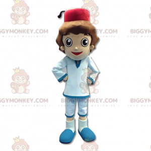 Traje de mascote Little Boy Sultan BIGGYMONKEY™ em vestido