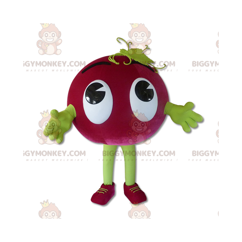 Costume de mascotte BIGGYMONKEY™ de fruit rouge de grain de