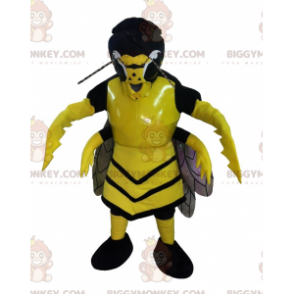 Scary Yellow and Black Wasp Hornet BIGGYMONKEY™ Mascot Costume