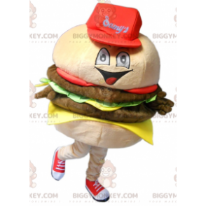 Velmi realistický kostým maskota obřího burgeru BIGGYMONKEY™ –
