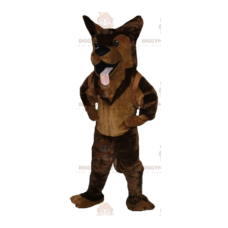 Brun malinois schæferhund BIGGYMONKEY™ maskotkostume - Brun malinois schæferhund BIGGYMONKEY™ maskotkostume -