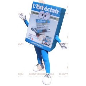 Magazine Newspaper BIGGYMONKEY™ Mascot Costume. BIGGYMONKEY™