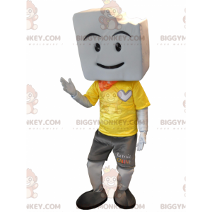 BIGGYMONKEY™ the Cuddly Mie Mascot Costume. Bread BIGGYMONKEY™