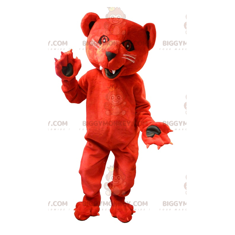 Intimidating Roaring Red Bear BIGGYMONKEY™ Mascot Costume - Intimidating Roaring Red Bear BIGGYMONKEY™ Mascot Costume -