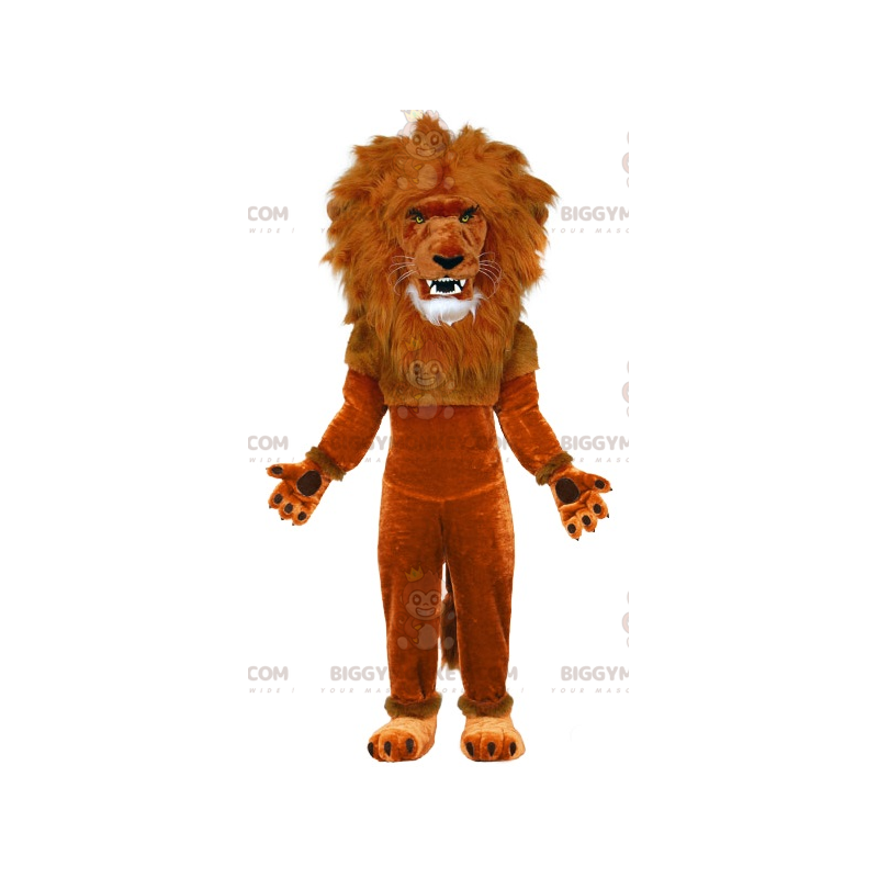 Big Mane Brown Lion BIGGYMONKEY™ maskottiasu - Biggymonkey.com