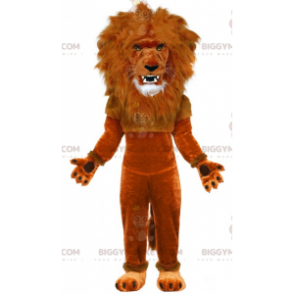 Grote manen bruine leeuw BIGGYMONKEY™ mascottekostuum -