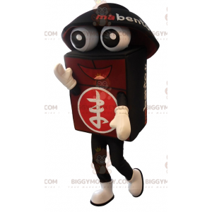 Traje de mascote gigante preto e vermelho Bento BIGGYMONKEY™ –