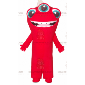 Kostým BIGGYMONKEY™ 3-Eyed Red Alien Mascot – Biggymonkey.com
