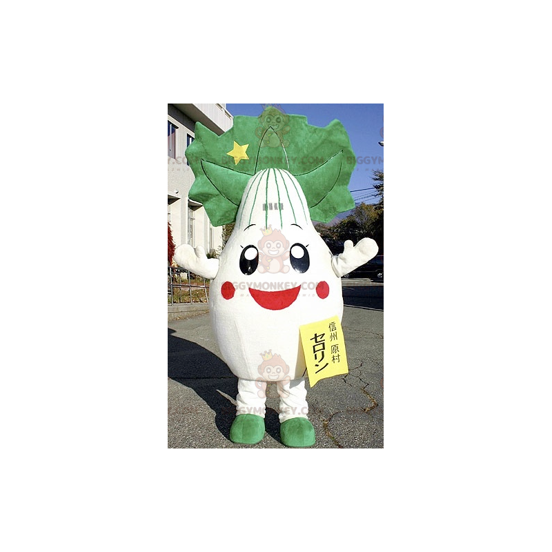 Giant Leek Onion Turnip BIGGYMONKEY™ Mascot Costume -