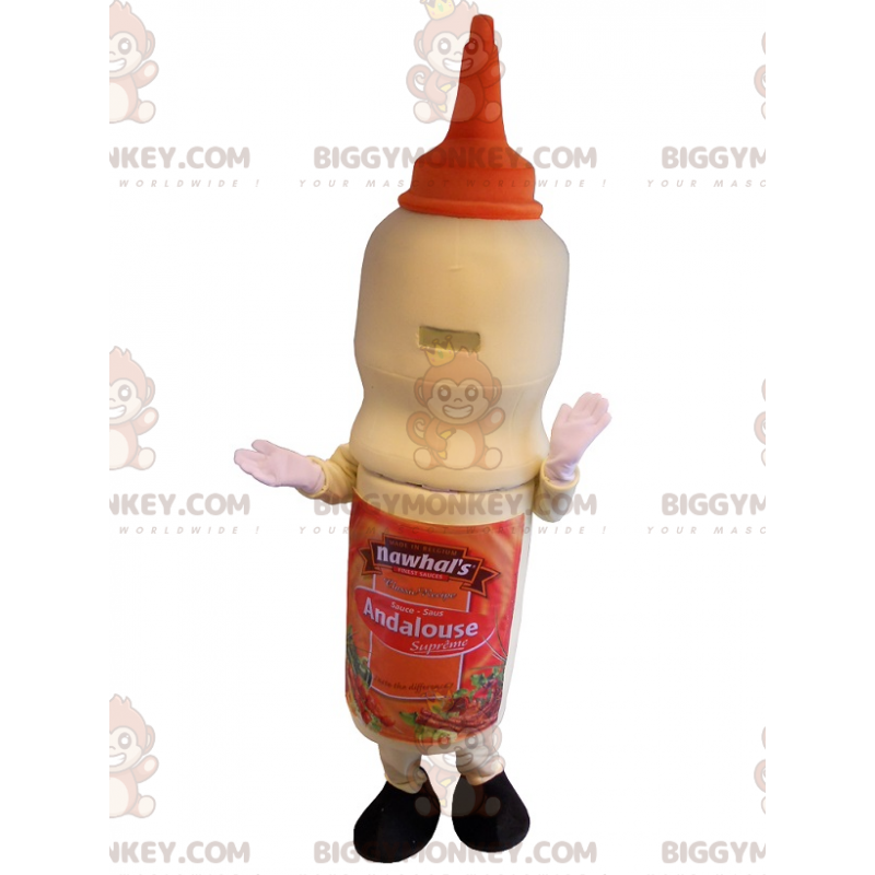 Gigantische Andalusische saus BIGGYMONKEY™ mascottekostuum. Gigantische Andalusische saus BIGGYMONKEY™ mascottekostuum.