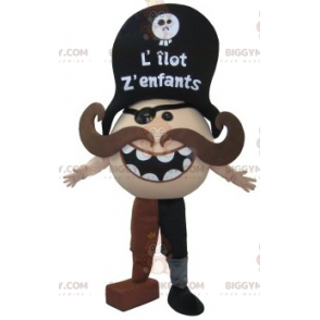 Mustaschört pirat BIGGYMONKEY™ Maskotdräkt. Mustaschdräkt för snögubbe - Mänskliga maskot - BIGGYMONKEY_07961 - BiggyMonkey.com