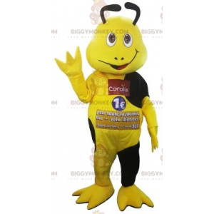 Yellow and Black Coralis Insect BIGGYMONKEY™ Mascot Costume.