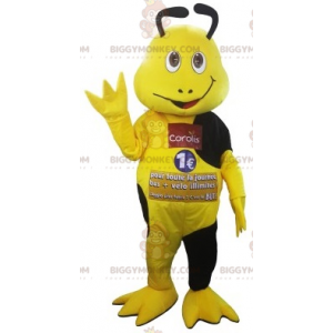 Κίτρινη και μαύρη στολή μασκότ BIGGYMONKEY™ Coralis Insect.