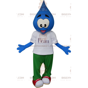 Blue Drop BIGGYMONKEY™ Mascot Costume. Grenoble Waters