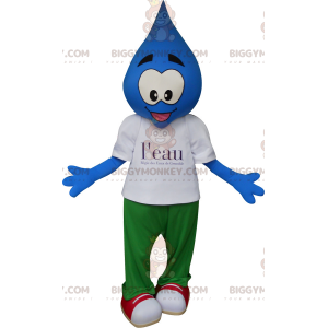 Traje de mascote Blue Drop BIGGYMONKEY™. Traje de mascote