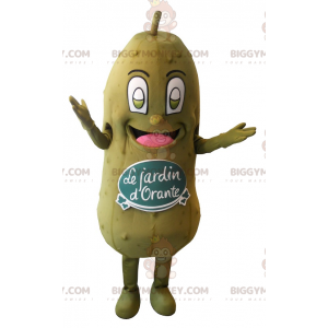 Giant Green Pickle BIGGYMONKEY™ Mascot Costume. Orante's garden