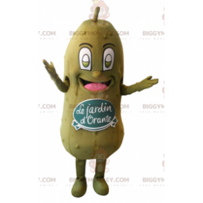 Jättegrön pickle BIGGYMONKEY™ maskotdräkt. Orantes trädgård -